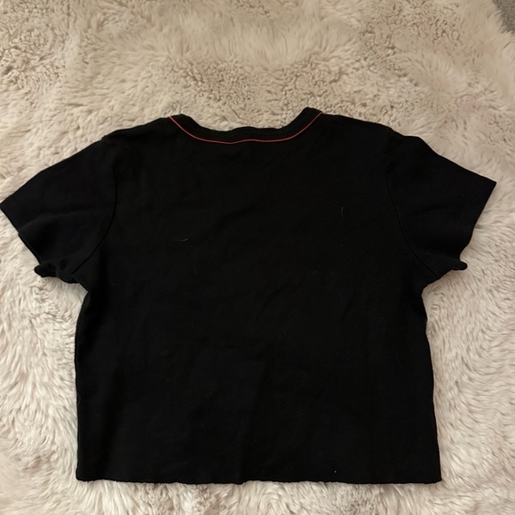 Black Suisse 1984 crop top - Picture 2 of 2